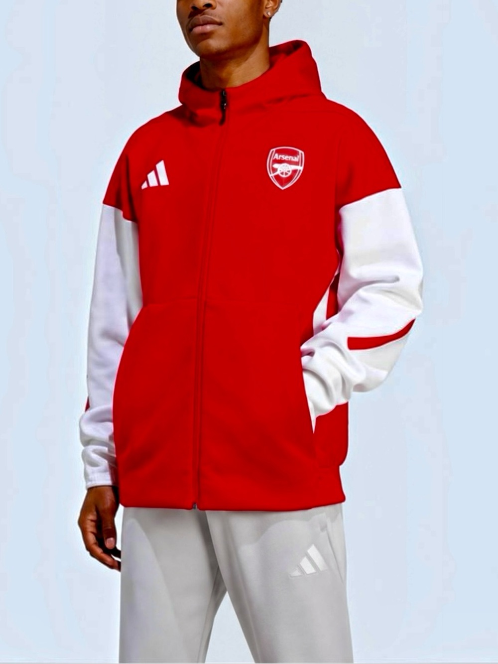 NWT $110 adidas Arsenal FC Z.N.E. Anthem Jacket Heavyweight Men’s XL Red